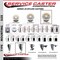 Service Caster 5'' Nylon Wheel Swivel 7/8'' Square Stem Caster Set 2 Brakes, 4PK SCC-SQ20S514-NYS-PLB-78-2-S-2 - alternate 2